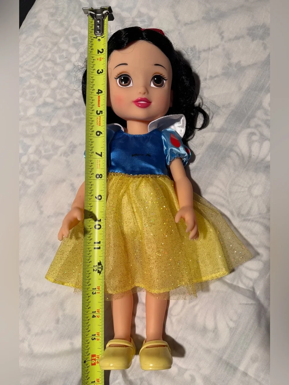 Disney Snow White Doll in Blue, Yellow and Red Outfit